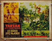 z778 TARZAN & THE SHE-DEVIL movie lobby card #2 '53 Lex Barker
