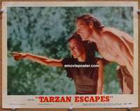 z780 TARZAN ESCAPES movie lobby card #8 R54 Johnny Weissmuller