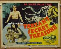 z261 TARZAN'S SECRET TREASURE movie title lobby card R48 Weissmuller