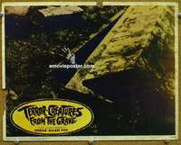 z785 TERROR-CREATURES FROM THE GRAVE movie lobby card #3 '66 creepy!
