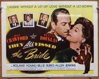 z271 THEY ALL KISSED THE BRIDE movie title lobby card R55 Joan Crawford