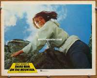 z296 3rd MAN ON THE MOUNTAIN movie lobby card '59 Janet Munro close up!