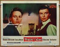 z811 TRACK OF THE CAT movie lobby card #5 '54 Teresa Wright, Lynn