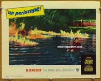 z832 UP PERISCOPE movie lobby card #8 '59 James Garner in trouble!
