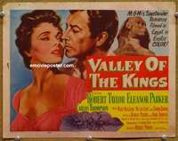 z281 VALLEY OF THE KINGS movie title lobby card '54 Robert Taylor, Parker