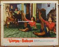 z836 VAMPIRE & THE BALLERINA movie lobby card #6 '62 sexy dancers!