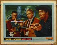 z837 VERA CRUZ movie lobby card #4 '55 Gary Cooper, Burt Lancaster