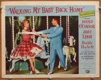 z848 WALKING MY BABY BACK HOME movie lobby card #2 '53 O'Connor, Leigh