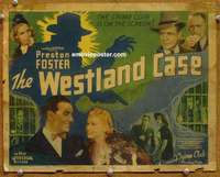 z286 WESTLAND CASE movie title lobby card '37 Preston Foster, Carol Hughes