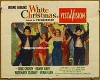 z861 WHITE CHRISTMAS #6 movie lobby card '54 Crosby & Kaye in top hats!