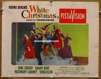 z859 WHITE CHRISTMAS #4 movie lobby card '54 production number!