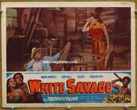 z862 WHITE SAVAGE movie lobby card #5 R49 sexy Maria Montez!