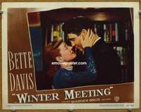z871 WINTER MEETING movie lobby card #8 '48 Bette Davis portrait!