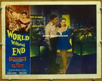 z875 WORLD WITHOUT END movie lobby card '56 Hugh Marlowe, sci-fi!