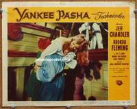 z879 YANKEE PASHA movie lobby card #7 '54 Rhonda Fleming kidnapped!