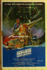 a157 EMPIRE STRIKES BACK Argentinean movie poster '80 Lucas