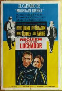 a159 REQUIEM FOR A HEAVYWEIGHT Argentinean movie poster '62 boxing