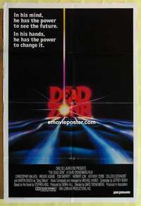 a092 DEAD ZONE Aust one-sheet movie poster '83 Cronenberg, Stephen King