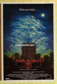 a097 FRIGHT NIGHT 2 Aust one-sheet movie poster '89 the suckers are back!