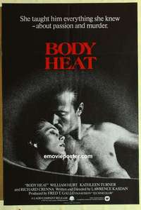 a015 BODY HEAT English one-sheet movie poster '81 William Hurt, Turner, Crenna
