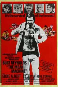 a052 LONGEST YARD English one-sheet movie poster '74 Burt Reynolds, football