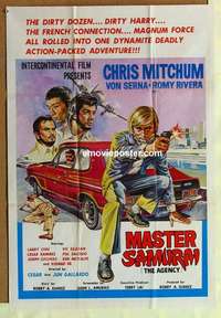 a411 MASTER SAMURAI 1sh Int'l  movie poster '74 Chris Mitchum