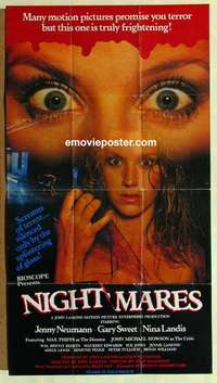 a412 NIGHTMARES 1sh Int'l movie poster '80 sexy Jenny Neumann!