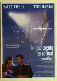 a225 PUNCHLINE Spanish movie poster '80 Sally Field, Tom Hanks