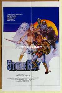 a416 STONE BOY 1sh Int'l movie poster '83 Val Aleta fantasy art!