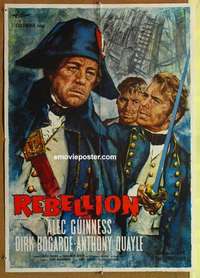 a529 DAMN THE DEFIANT German movie poster '62 Alec Guinness, Bogarde