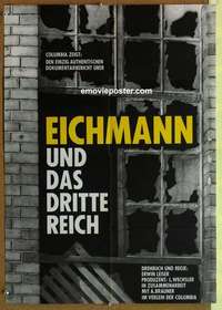 a550 EICHMANN HIS CRIMES & JUDGMENT German movie poster '61 WWII