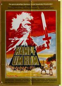 a563 FIGHT FOR ROME German movie poster '68 Laurence Harvey, Welles