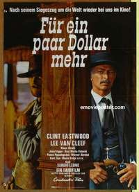 a569 FOR A FEW DOLLARS MORE German movie poster R72 Clint Eastwood