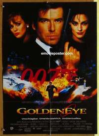 a581 GOLDENEYE German movie poster '95 Brosnan as James Bond