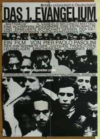 a585 GOSPEL ACCORDING TO ST MATTHEW German movie poster '66 Pasolini