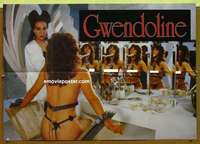 a587 GWENDOLINE German movie poster '84 multiple mirror images!