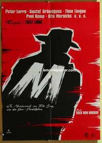 a616 M German movie poster R60s Fritz Lang, Peter Lorre