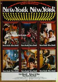 a638 NEW YORK NEW YORK German movie poster '77 De Niro, Minnelli