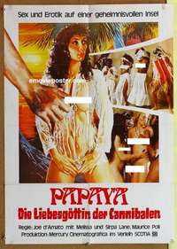 a647 PAPAYA LOVE GODDESS OF THE CANNIBALS German movie poster '78