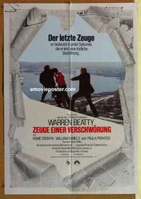 a648 PARALLAX VIEW German movie poster '74 Warren Beatty, Cronyn