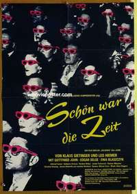 a664 SCHON WAR DIE ZEIT German movie poster '88 cool 3-D audience!