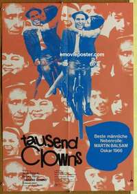 a693 THOUSAND CLOWNS German movie poster '66 Jason Robards
