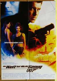 a717 WORLD IS NOT ENOUGH #2 German movie poster '99 Brosnan as Bond!