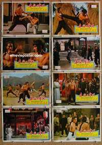 a447 SHAOLIN MARTIAL ARTS 8 Hong Kong movie lobby cards '75 kung fu!