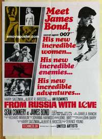 a367 FROM RUSSIA WITH LOVE Pakistani movie poster R70s Connery as Bond