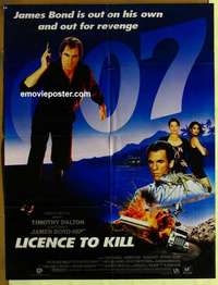a375 LICENCE TO KILL style B Pakistani movie poster '89 Dalton as Bond!