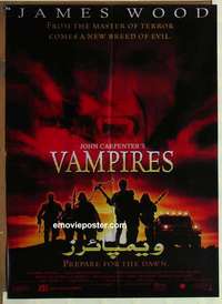 a395 VAMPIRES Pakistani movie poster '98 John Carpenter, Woods