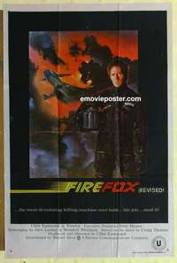 a272 FIREFOX Indian movie poster '82 great Clint Eastwood image!