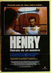 a218 HENRY PORTRAIT OF A SERIAL KILLER Spanish movie poster '86