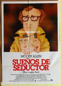 a223 PLAY IT AGAIN SAM Spanish movie poster '72 Gomez art of Allen!